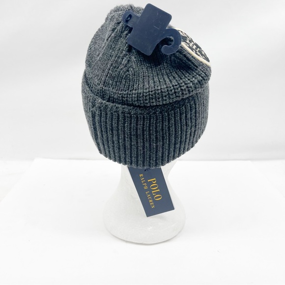 Polo Ralph Lauren POLO SCRIPT RL SKI CLUB PATCH Design Cuffed Beanie - Picture 8 of 13